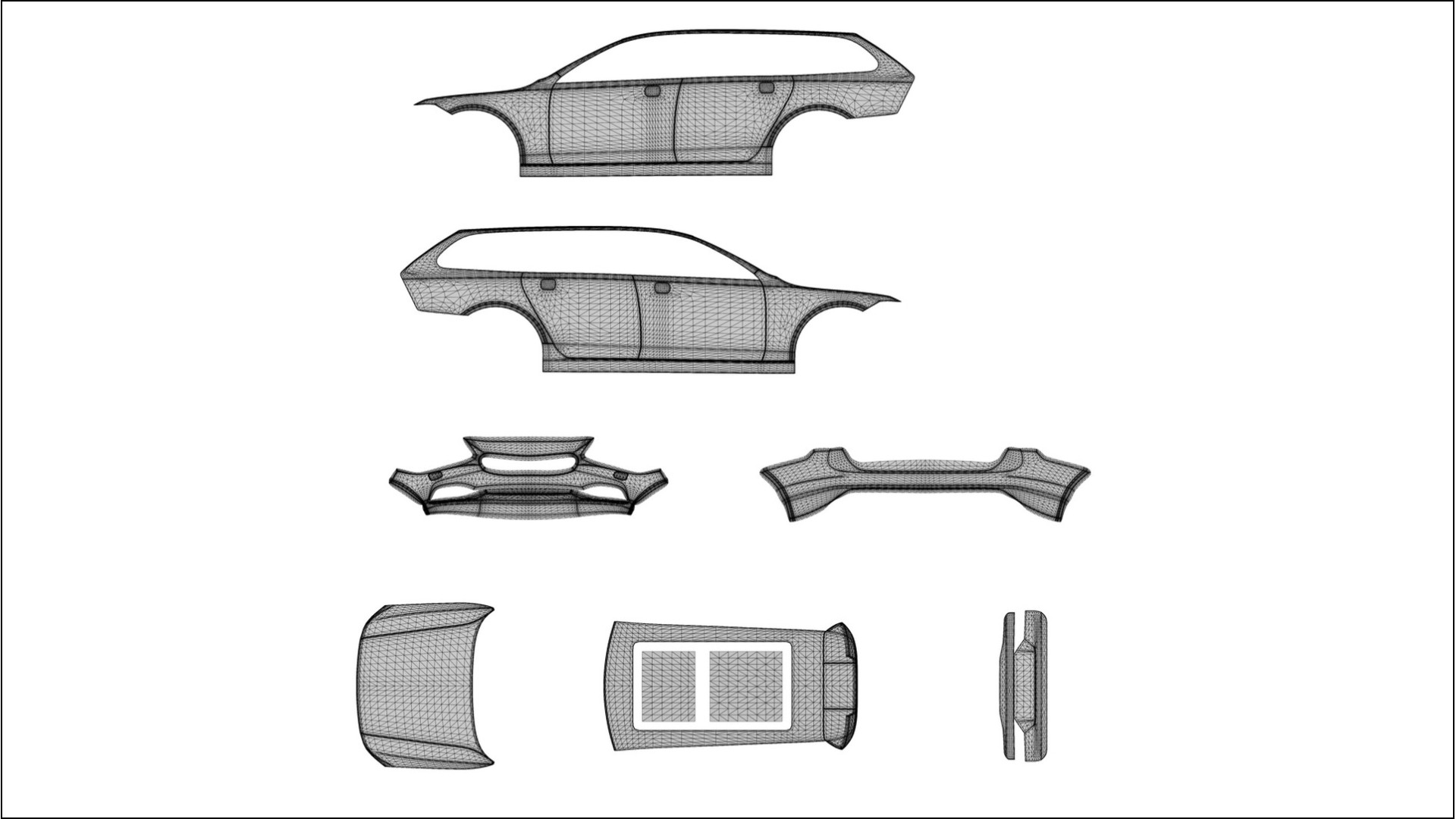 Volvo V90 P5 TPU Fényezésvédő Fólia | OPAL Színváltós PPF – Teljesen Elővágott Készlet