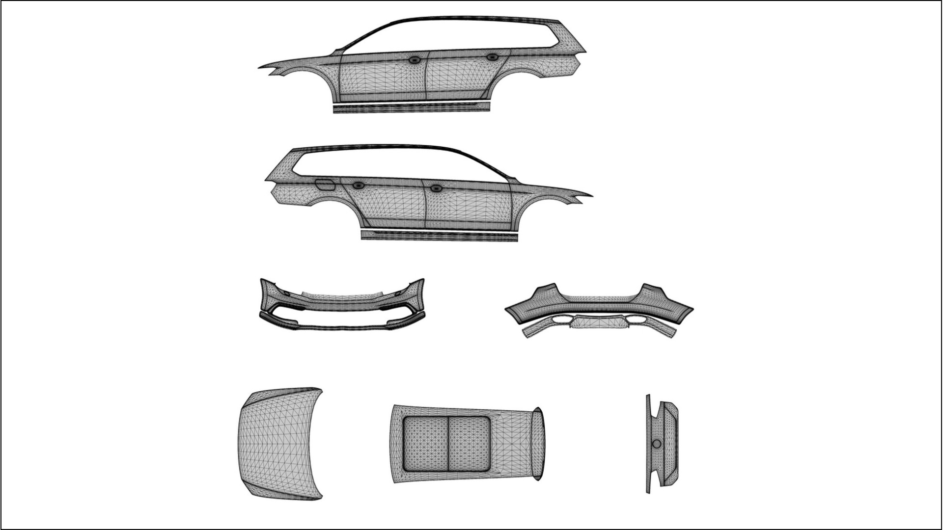 VW Passat Variant R B8 TPU Fényezésvédő Fólia | VENOM Színváltós PPF – Teljesen Elővágott Készlet 2
