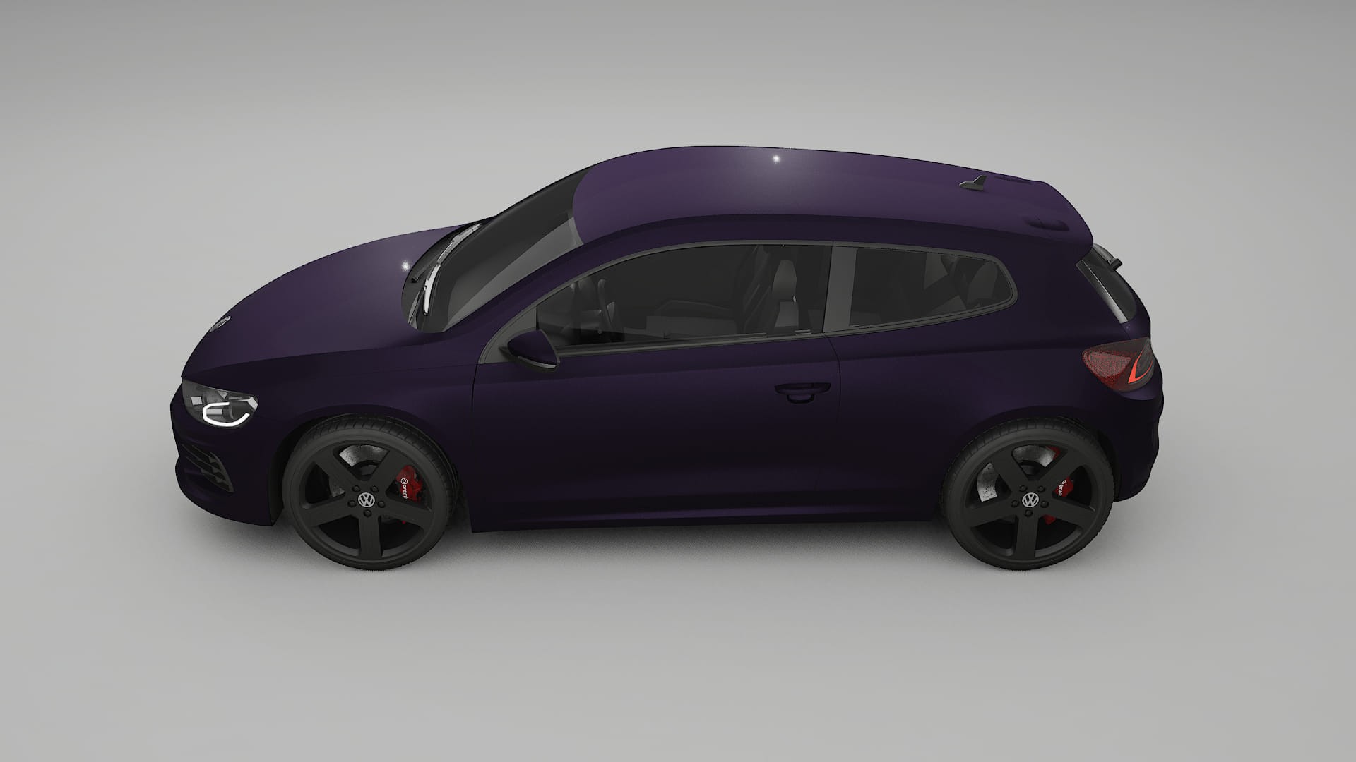 VW Scirocco R III TPU Fényezésvédő Fólia | VIOLET Színváltós PPF – Teljesen Elővágott Készlet