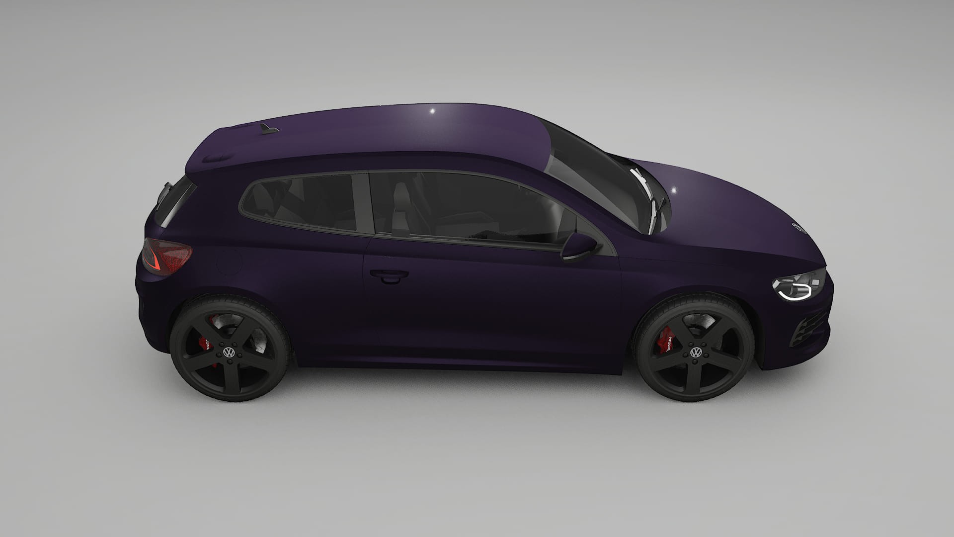 VW Scirocco R III TPU Fényezésvédő Fólia | VIOLET Színváltós PPF – Teljesen Elővágott Készlet