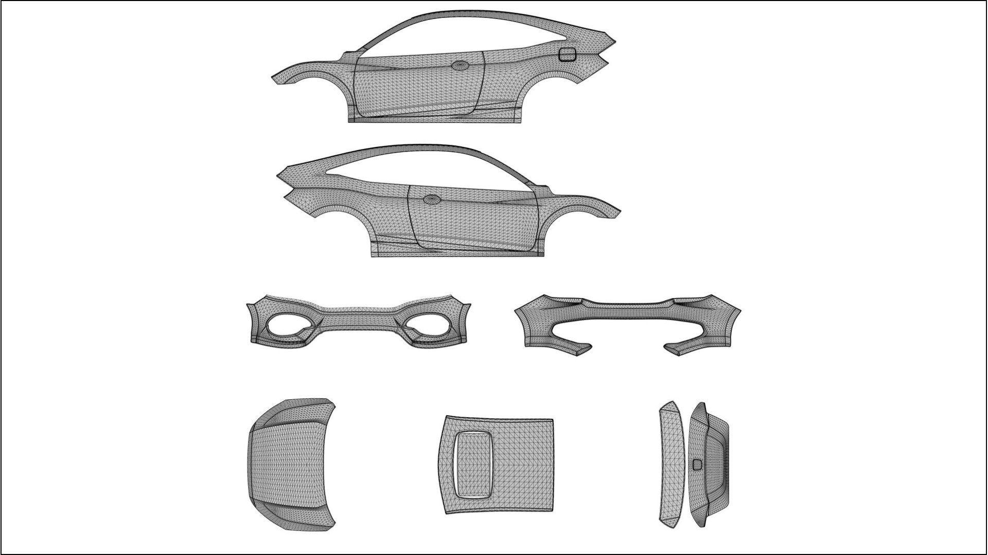 Honda Civic coupe prefacelift pre LCI TPU Fényezésvédő Fólia | FROST Színváltós PPF – Teljesen Elővágott Készlet 2