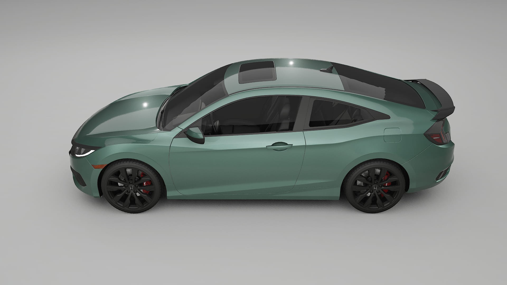 Honda Civic coupe prefacelift pre LCI TPU Fényezésvédő Fólia | EVERGREEN Színváltós PPF – Teljesen Elővágott Készle