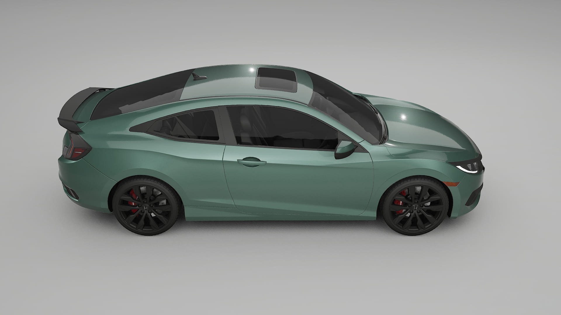 Honda Civic coupe prefacelift pre LCI TPU Fényezésvédő Fólia | EVERGREEN Színváltós PPF – Teljesen Elővágott Készle
