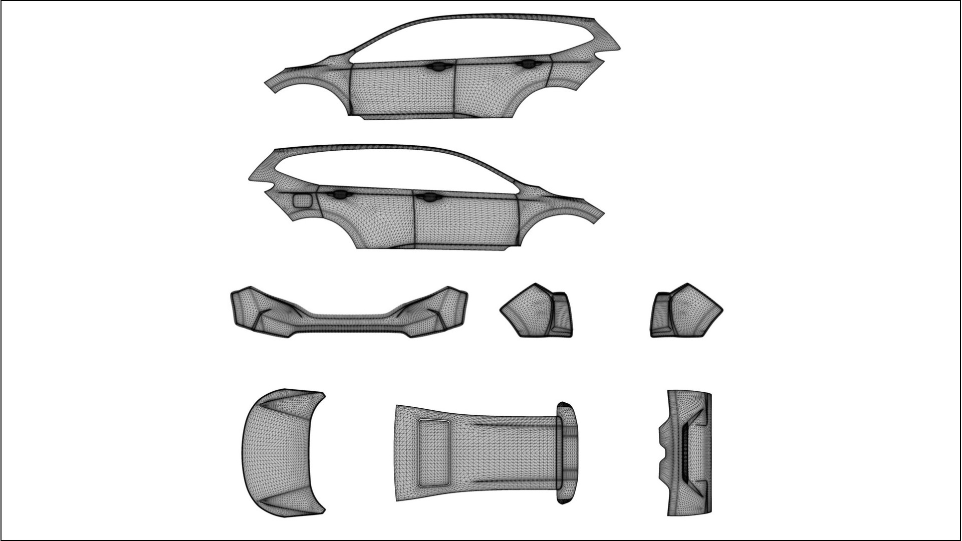 Honda CR V Touring prefacelift pre LCI TPU Fényezésvédő Fólia | BLAZE Színváltós PPF – Teljesen Elővágott Készlet