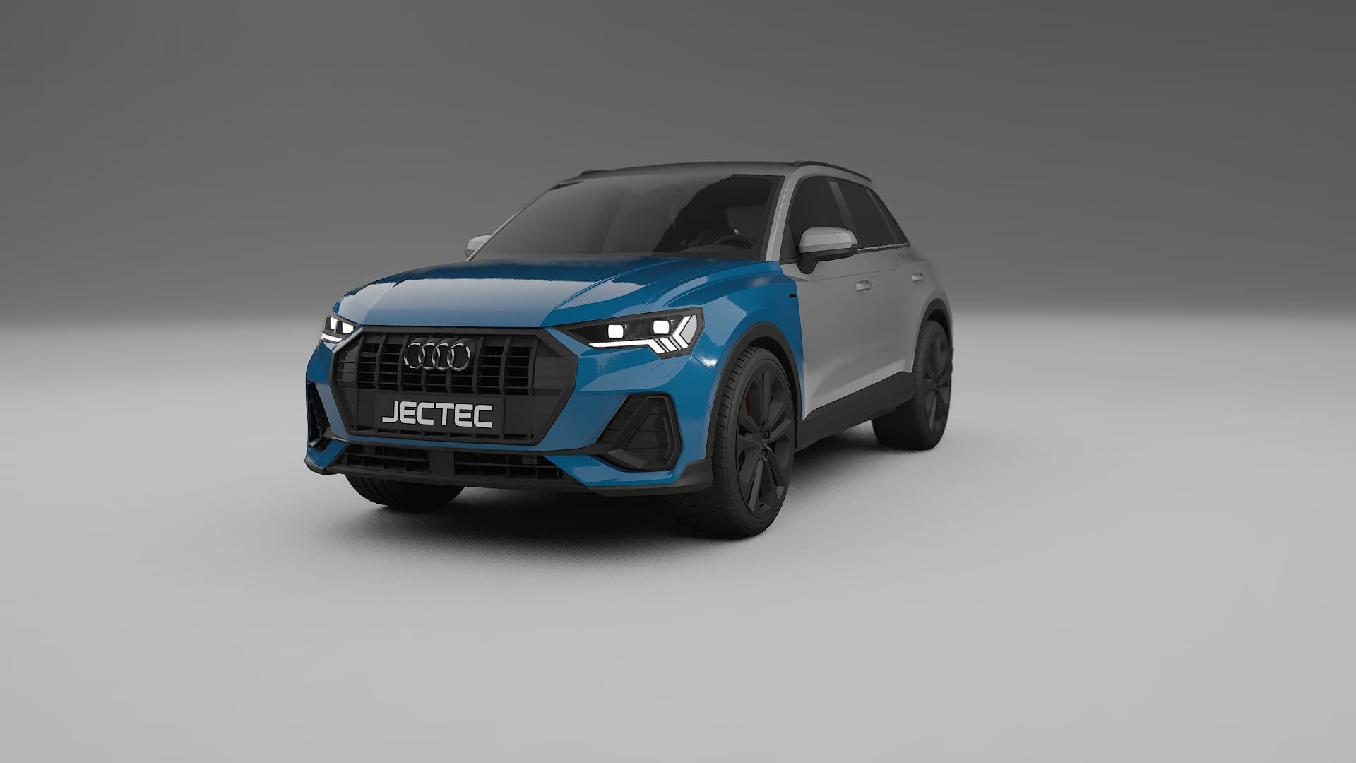 Audi Q3 S-Line F3 Fényezésvédő Fólia | CrystalGuard Átlátszó TPU PPF Első Védő Készlet