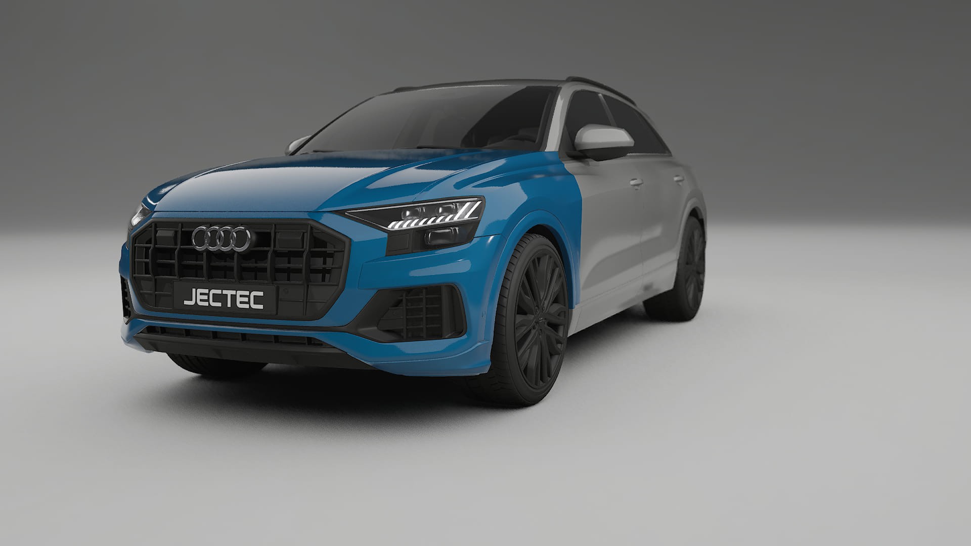 Audi Q8 F1 prefacelift pre-LCI Fényezésvédő Fólia | CrystalGuard Átlátszó TPU PPF Első Védő Készlet