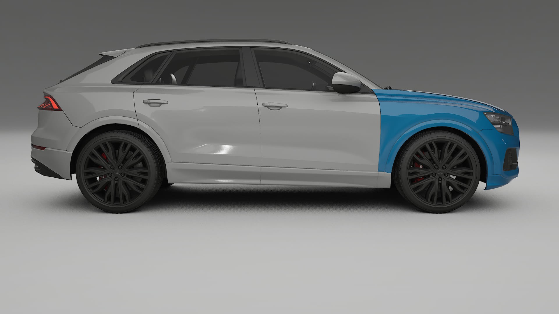 Audi Q8 F1 prefacelift pre-LCI Fényezésvédő Fólia | CrystalGuard Átlátszó TPU PPF Első Védő Készlet