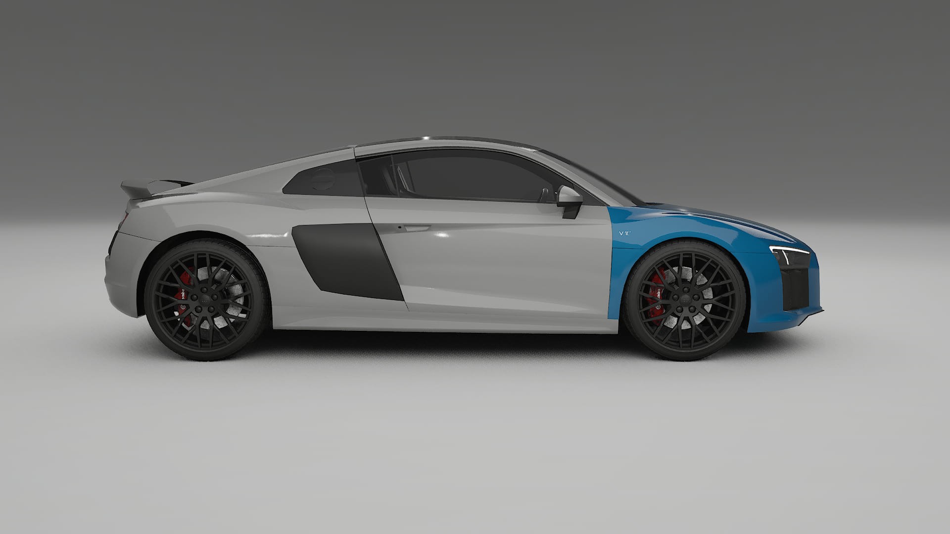 Audi R8 typ-4S prefacelift pre-LCI Fényezésvédő Fólia | CrystalGuard Átlátszó TPU PPF Első Védő Készlet