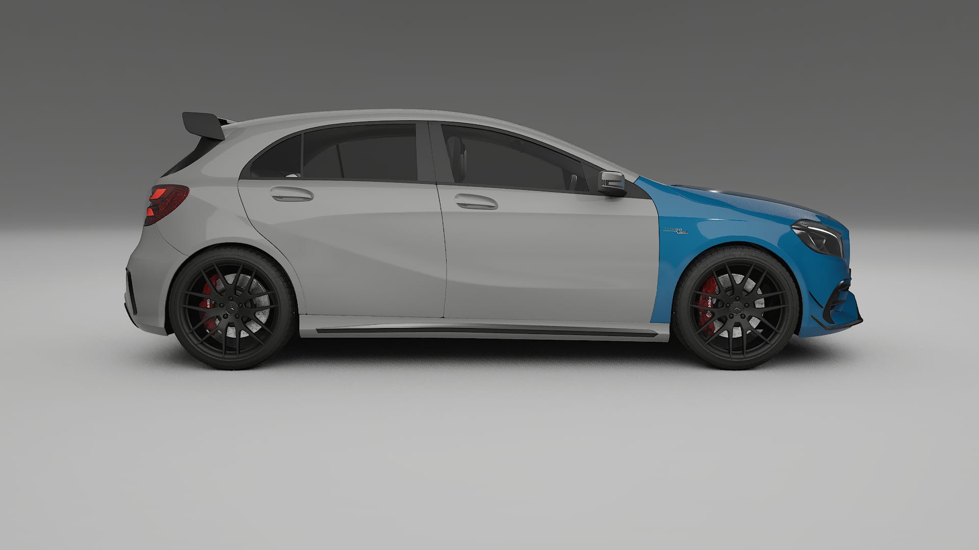 Mercedes A45 AMG W176 Fényezésvédő Fólia | CrystalGuard Átlátszó TPU PPF Első Védő Készlet 2