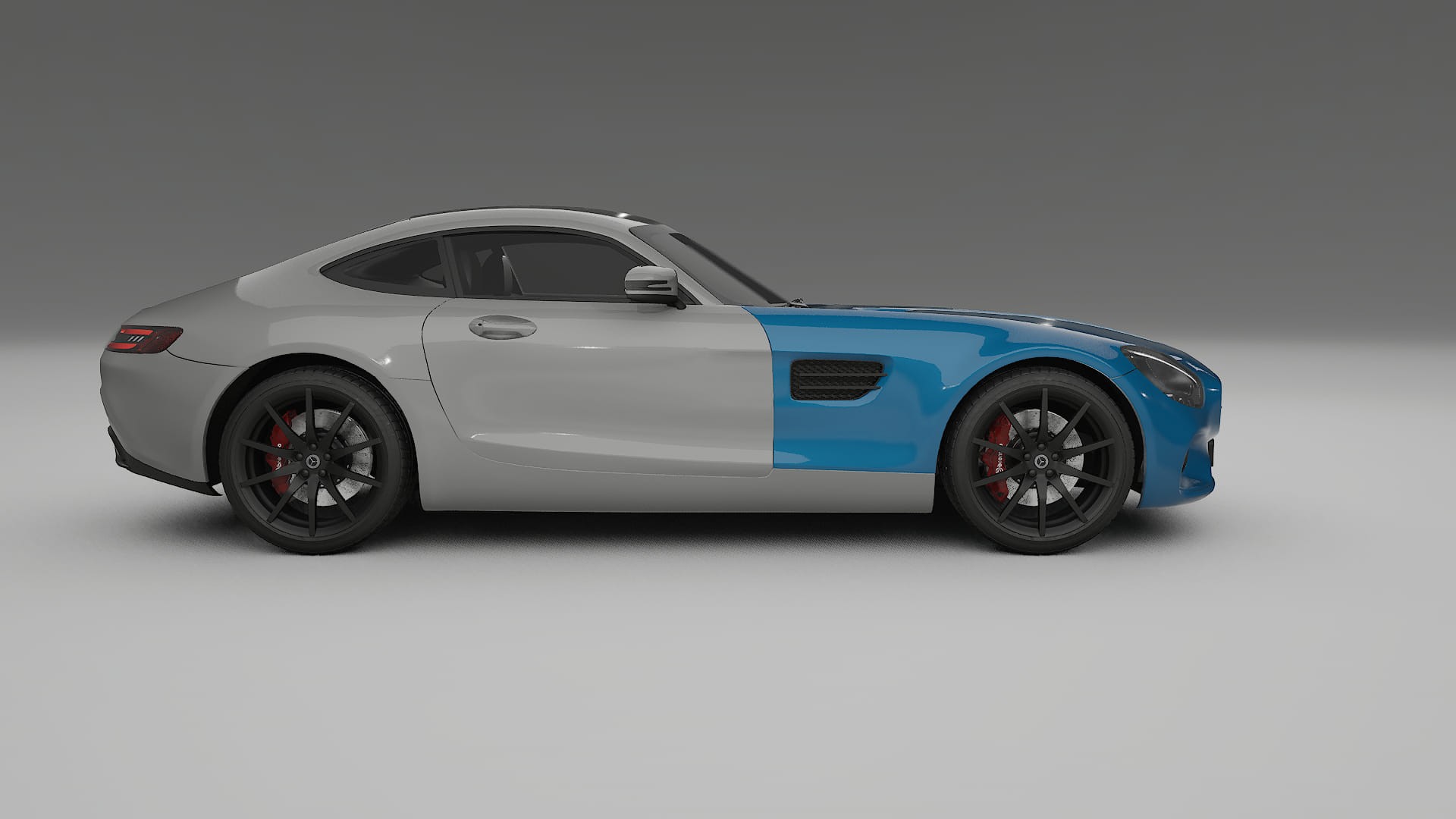 Mercedes AMG GT C190 Coupe Fényezésvédő Fólia | CrystalGuard Átlátszó TPU PPF Első Védő Készlet 2