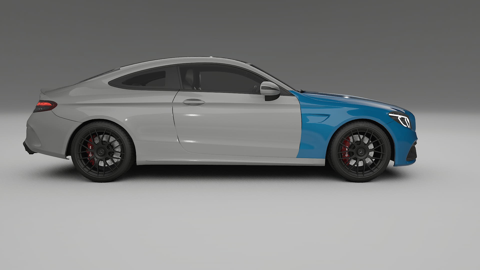 Mercedes C63 AMG W205 Coupe Fényezésvédő Fólia | CrystalGuard Átlátszó TPU PPF Első Védő Készlet 2