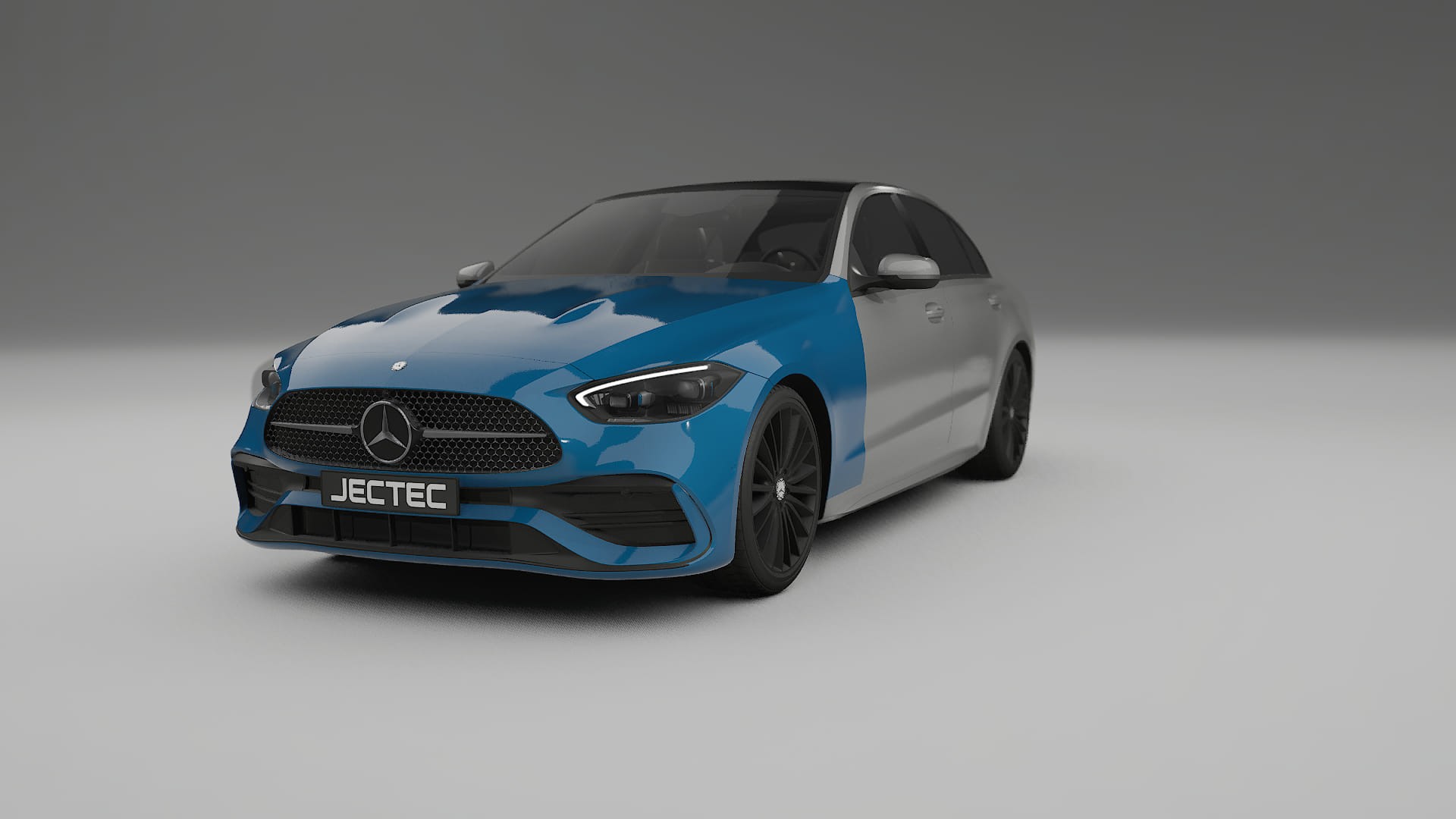 Mercedes C-Class W206 Fényezésvédő Fólia | CrystalGuard Átlátszó TPU PPF Első Védő Készlet