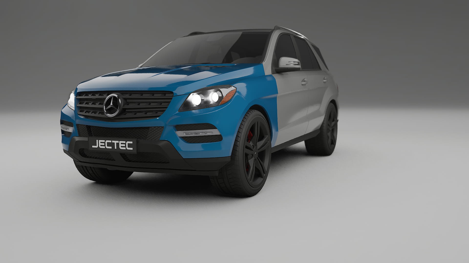 Mercedes M-class W166 Fényezésvédő Fólia | CrystalGuard Átlátszó TPU PPF Első Védő Készlet