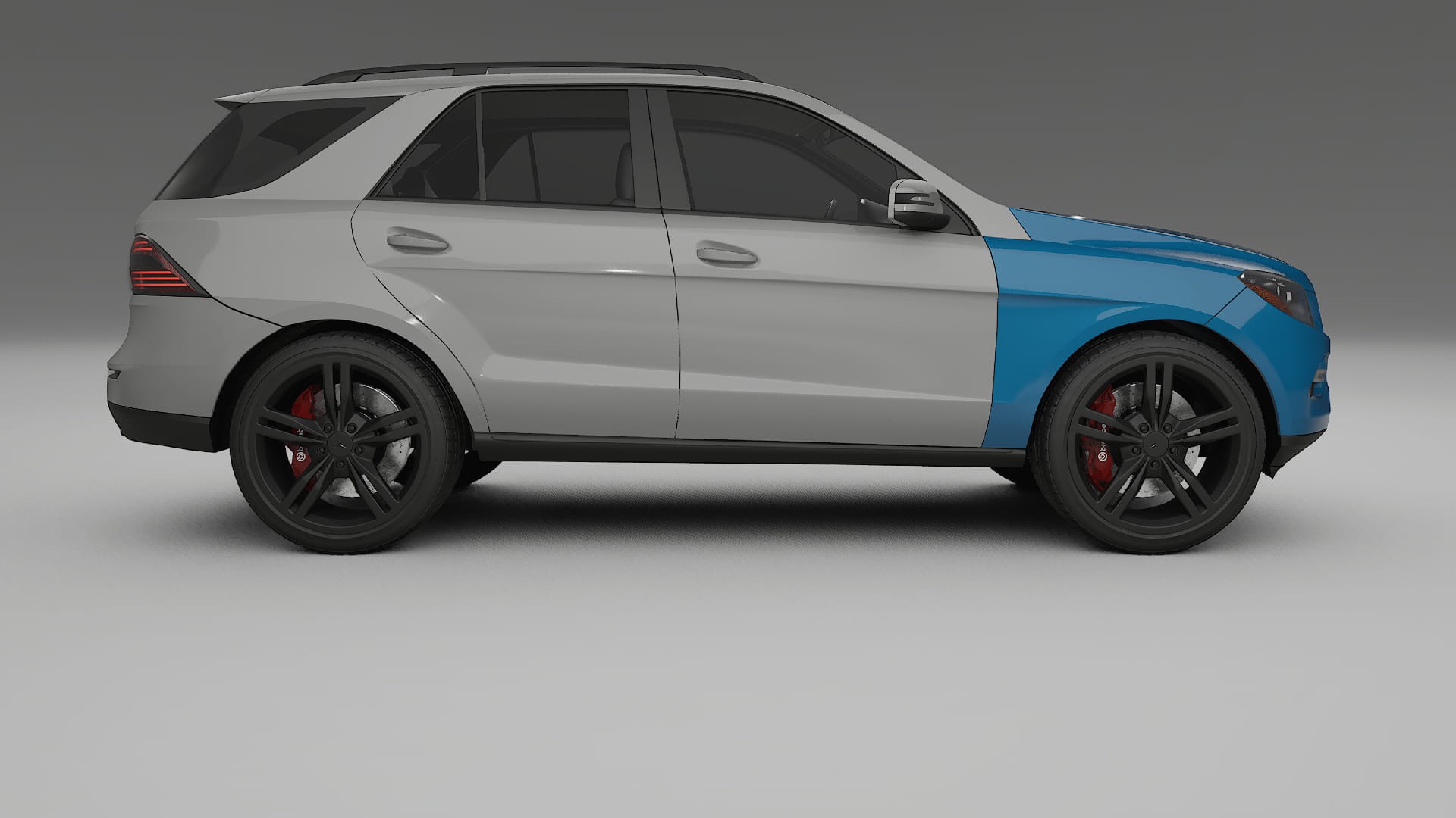 Mercedes M-class W166 Fényezésvédő Fólia | CrystalGuard Átlátszó TPU PPF Első Védő Készlet 2