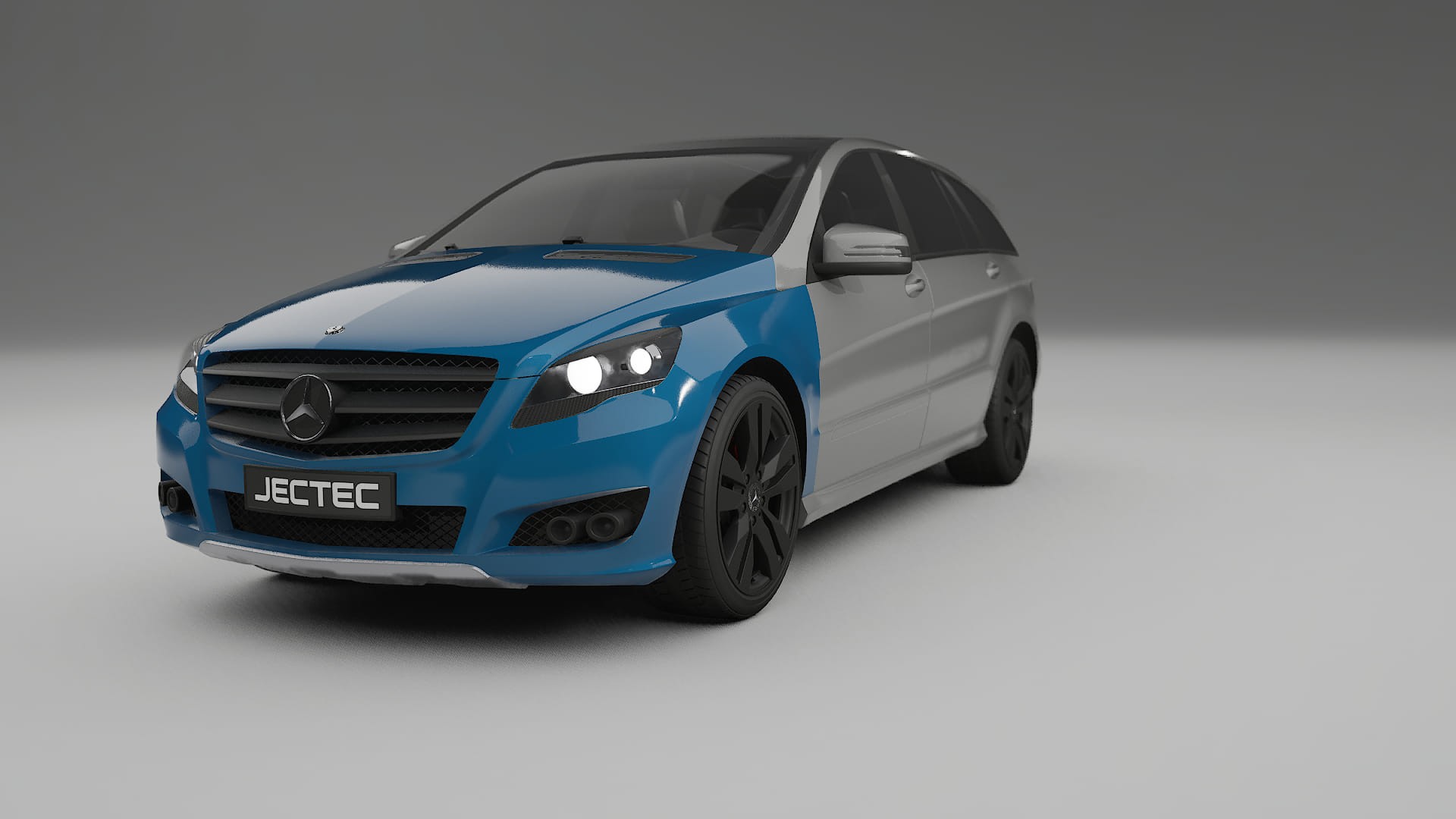 Mercedes R-class W251 facelift LCI Fényezésvédő Fólia | CrystalGuard Átlátszó TPU PPF Első Védő Készlet