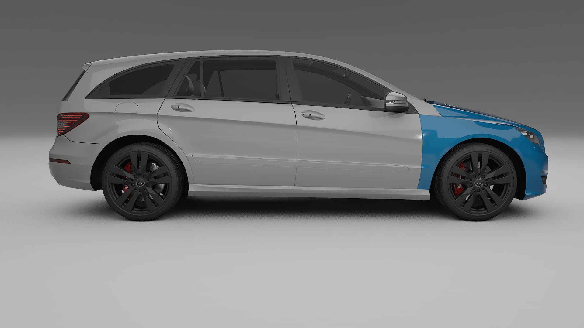 Mercedes R-class W251 facelift LCI Fényezésvédő Fólia | CrystalGuard Átlátszó TPU PPF Első Védő Készlet 2