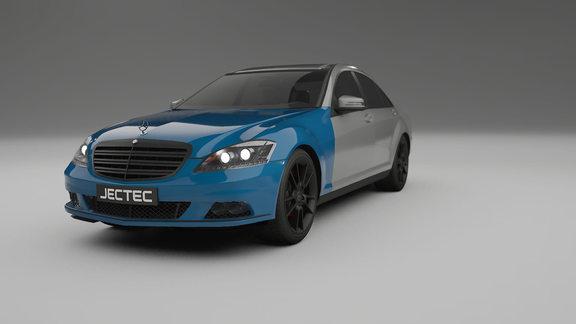 Mercedes S-class W221 facelift LCI Fényezésvédő Fólia | CrystalGuard Átlátszó TPU PPF Első Védő Készlet