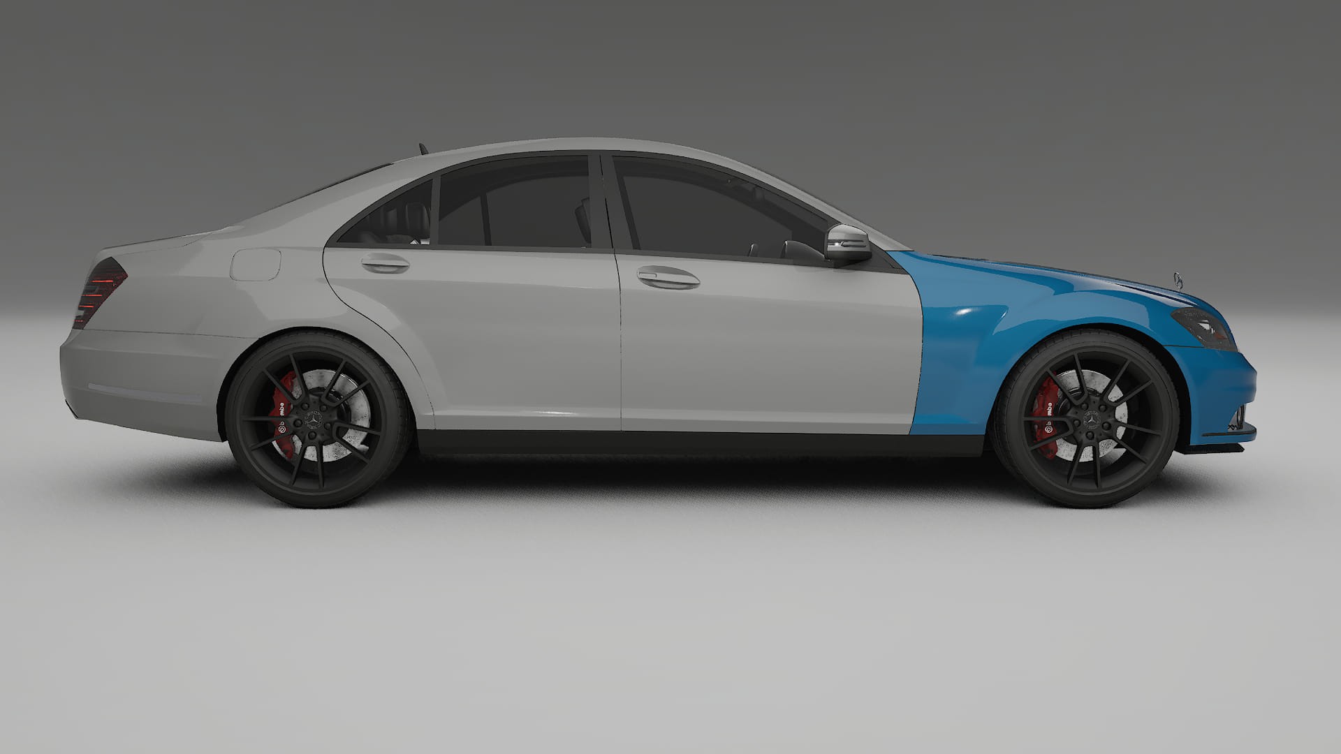 Mercedes S-class W221 facelift LCI Fényezésvédő Fólia | CrystalGuard Átlátszó TPU PPF Első Védő Készlet 2