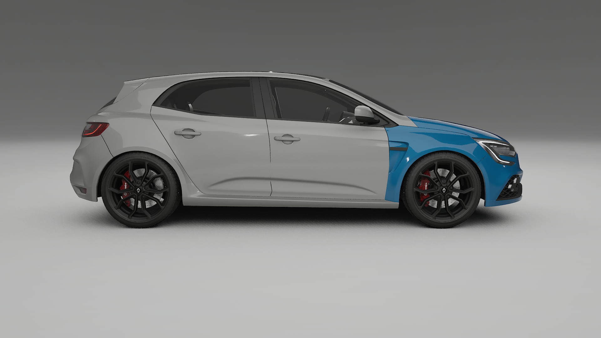 Renault Megane RS IV Fényezésvédő Fólia | CrystalGuard Átlátszó TPU PPF Első Védő Készlet