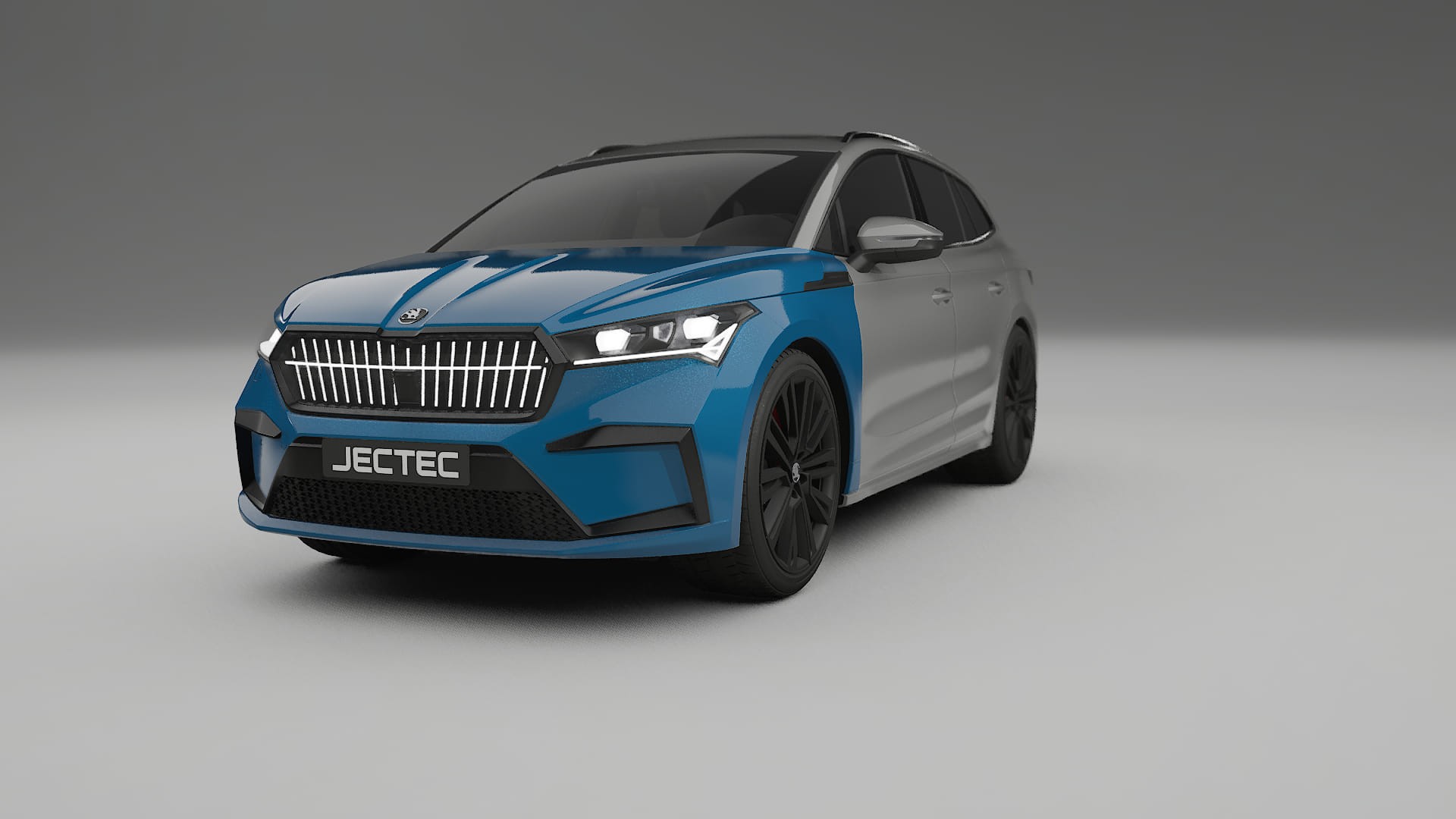 Škoda Enyaq MEB Fényezésvédő Fólia | CrystalGuard Átlátszó TPU PPF Első Védő Készlet